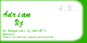 adrian uj business card
